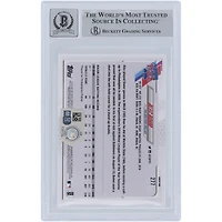 Alec Bohm Philadelphia Phillies Autographed 2021 Topps #277 Beckett Fanatics Witnessed Authenticated 10 Rookie Card