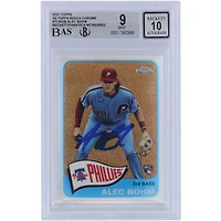 Alec Bohm Philadelphia Phillies Autographié 2021 Topps Série 2 '65 Topps Redux Chrome #TH65-38 Beckett Fanatics Témoin Authentifié 9/10 Carte Rookie