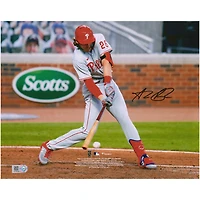 Photo dédicacée d'Alec Bohm, joueur des Phillies de Philadelphie, format 8" x 10".