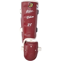 Jambe de protection Belgard bordeaux autographiée par Alec Bohm (Philadelphie Phillies) lors de la saison 2025 de la MLB - NF70450445