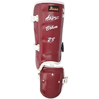 Alec Bohm Philadelphia Phillies Autographed Game-Used Burgundy Belgard Leg Guard from the 2025 MLB Season - NF70450446
