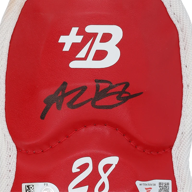 Alec Bohm Philadelphia Phillies Autographed Game-Used Red Belgard Hand Guard from the 2025 MLB Season - NF70450458