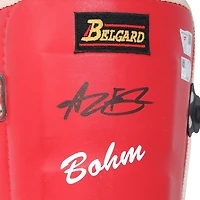 Alec Bohm Philadelphia Phillies Autographed Game-Used Belgard Leg Guard from the 2025 MLB Season