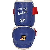 Alec Bohm Philadelphia Phillies Autographed Game-Used Royal Belgard Elbow Guard from the 2025 MLB Season - NF70450449