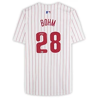 Maillot blanc Nike Limited autographié par Alec Bohm des Phillies de Philadelphie
