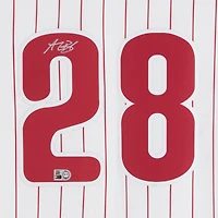 Maillot blanc Nike Limited autographié par Alec Bohm des Phillies de Philadelphie