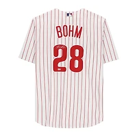 Alec Bohm Philadelphia Phillies Autographed White Nike Replica Jersey