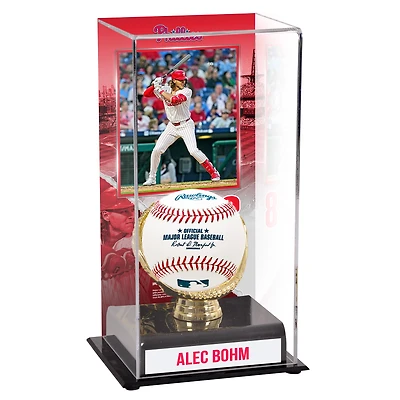 Vitrine d'exposition sublimée Alec Bohm Philadelphia Phillies avec image