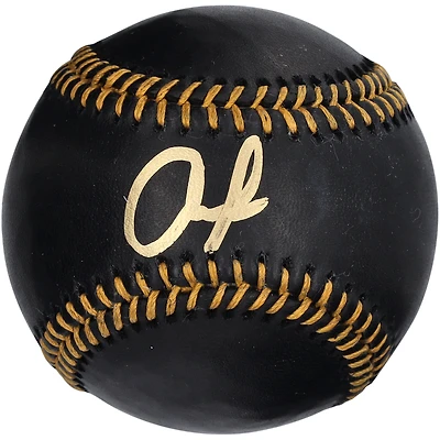 Casquette de baseball en cuir noir autographiée par Andrew Painter des Philadelphia Phillies