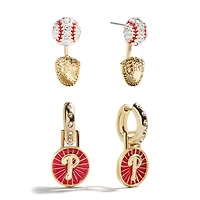 BaubleBar  Philadelphia Phillies Hoop Earring Set