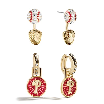 BaubleBar  Philadelphia Phillies Hoop Earring Set