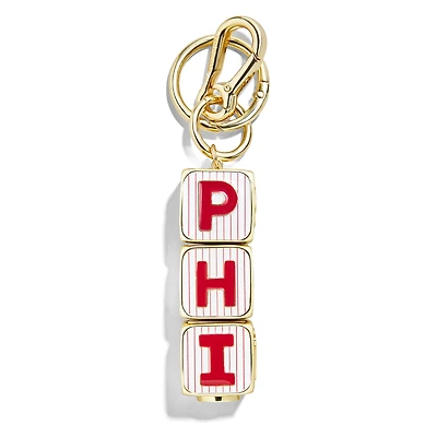 Porte-clés de sac à roulettes BaubleBar des Phillies de Philadelphie