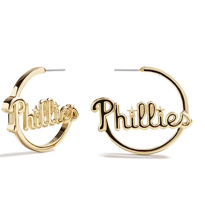 BaubleBar Philadelphia Phillies Wordmark Hoop Earrings