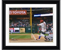 Bryce Harper Philadelphia Phillies Autographed 11" x 14" Swinging in White Jersey Horizontal Photograph