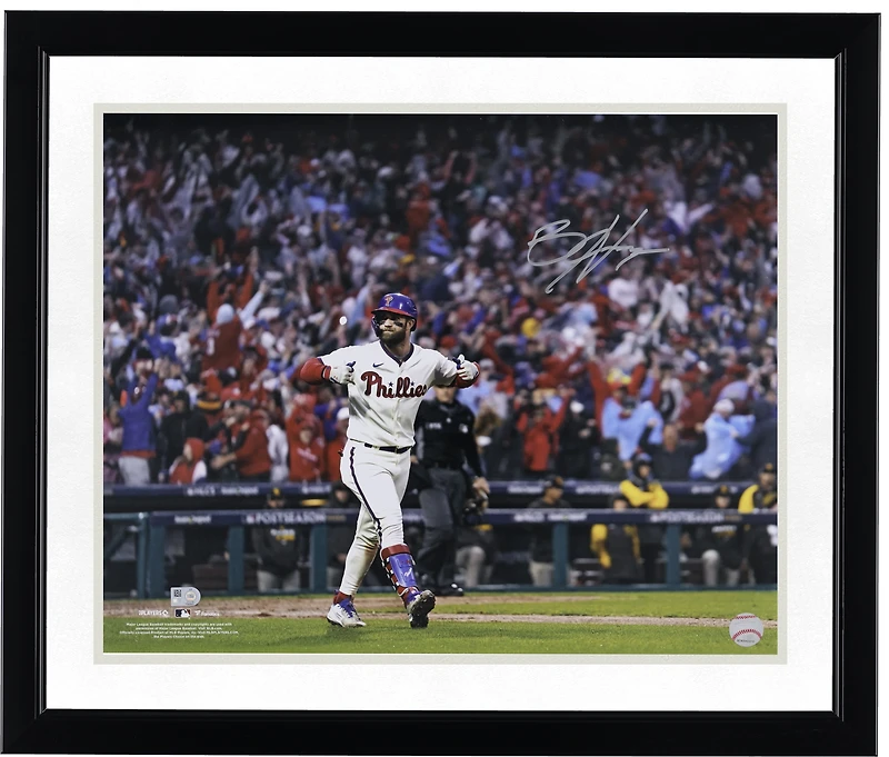 Bryce Harper Philadelphia Phillies Autographed 16" x 20" 2022 NLCS Game Winning HR Celebration Photograph