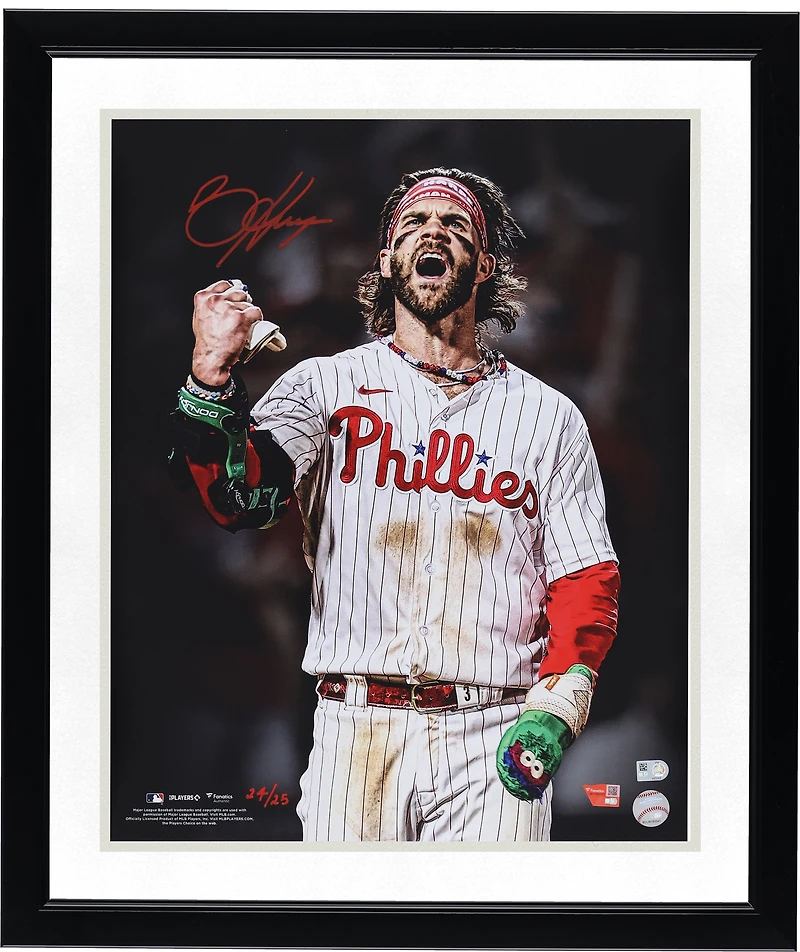 Bryce Harper Philadelphia Phillies Autographed 16" x 20" Unleashed Photograph - Limited Edition of 25