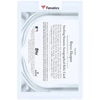 Bryce Harper Philadelphia Phillies Autographed 2025 Topps Sterling Dual Game-Used Relics #SSA-BH #20/25 Card