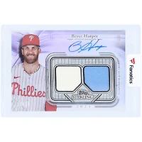 Bryce Harper Philadelphia Phillies Autographed 2025 Topps Sterling Dual Game-Used Relics #SSA-BH #20/25 Card
