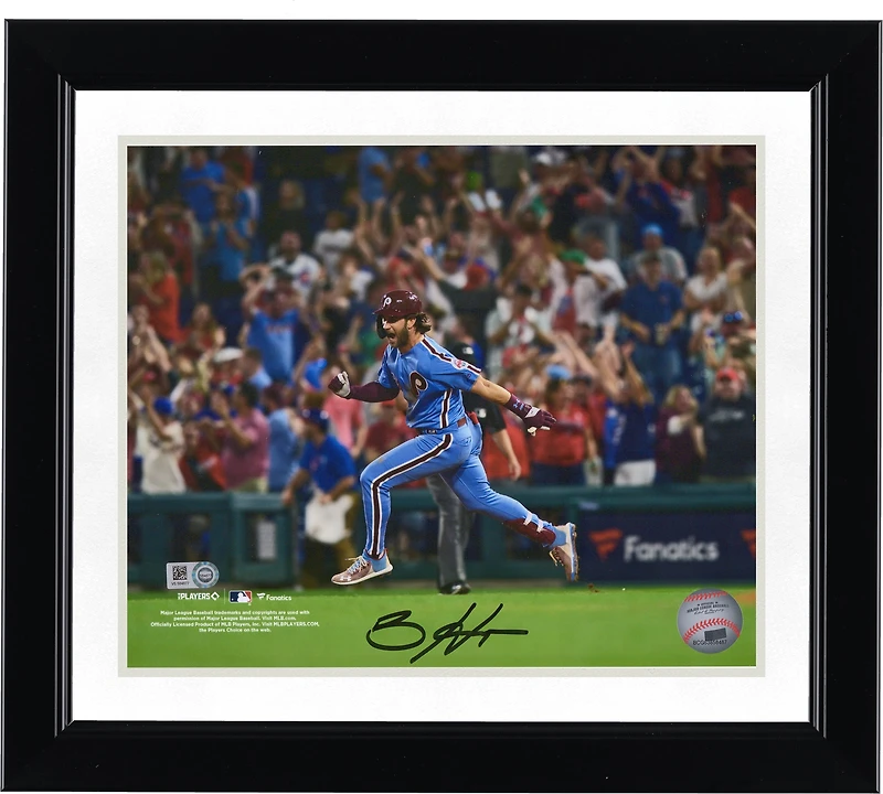 Bryce Harper Philadelphia Phillies Autographed 8" x 10" Running Bases After Grand Slam Photograph