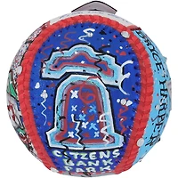 Balle de baseball dédicacée par Bryce Harper des Phillies de Philadelphie avec l'inscription « Ring The Bell » - Illustration de Charles Fazzino - HH98507491