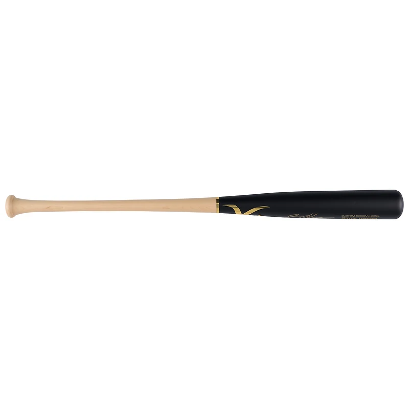 Batte de baseball Victus Game Model dédicacée par Bryce Harper des Philadelphia Phillies avec manche blond et canon noir