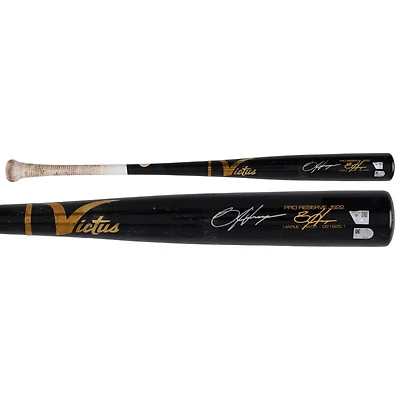 Bryce Harper Philadelphia Phillies Autographed Game-Used Black/Gold Victus Bat from the 2025 MLB Season - HH98516159