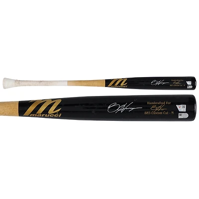 Bryce Harper Philadelphia Phillies Autographed Game-Used Black/Tan Marucci Bat from the 2025 MLB Season - HH98516161