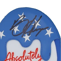 Bryce Harper, joueur des Phillies de Philadelphie, a utilisé une jambière bleue « Absolutely Ridiculous » autographiée lors de la saison 2025 de la MLB.