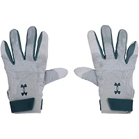 Gants de frappe Under Armour gris/verts autographiés par Bryce Harper (Phillies de Philadelphie), utilisés en match lors de la saison 2025 de la MLB - HH98516206-07