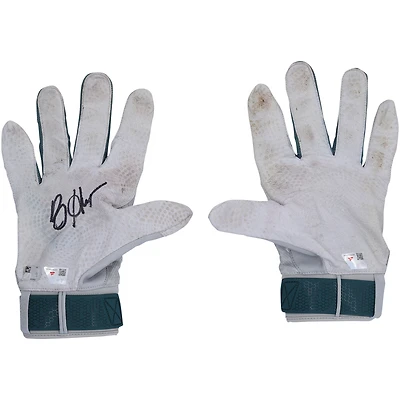 Bryce Harper Philadelphia Phillies Autographed Game-Used / Under Armour Batting Gloves from the 2025 MLB Season