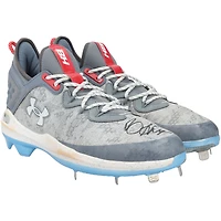 Bryce Harper Philadelphia Phillies Autographed Game-Used Gray/White Under Armour Cleats from the 2025 MLB Season - HH98515045-46