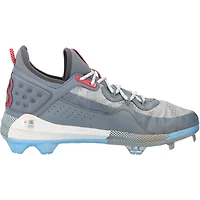 Crampons Under Armour gris et blancs autographiés par Bryce Harper (Philadelphia Phillies) lors de la saison 2025 de la MLB - HH98515045-46