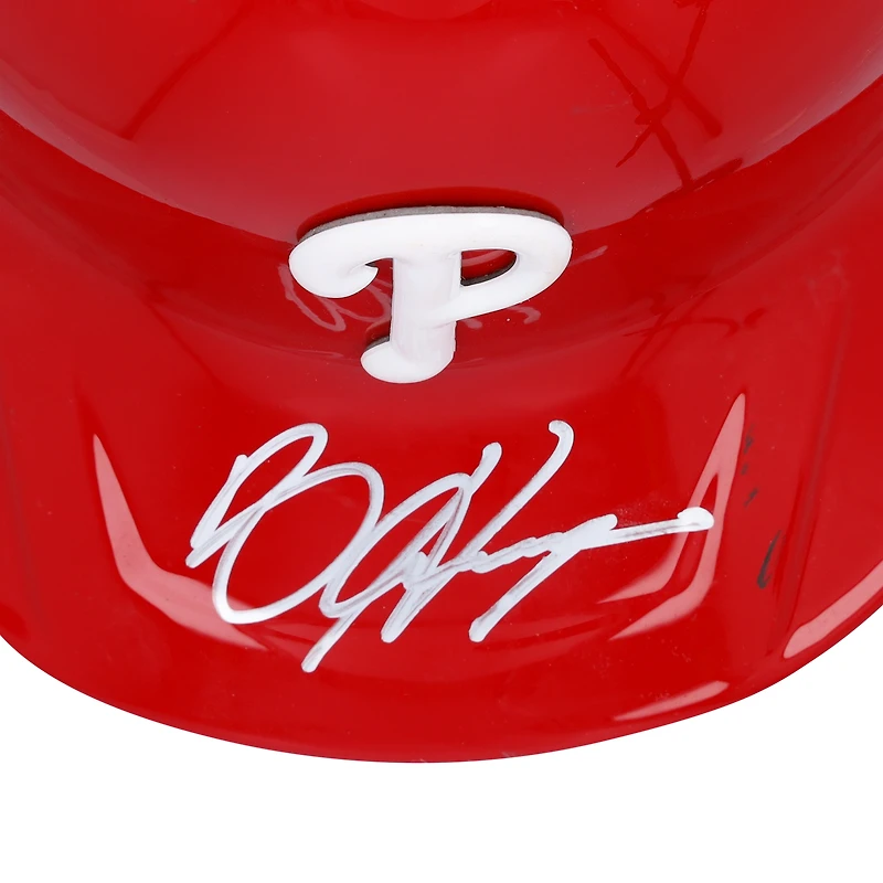 Bryce Harper Philadelphia Phillies Autographed Game-Used Red Batting Helmet from the 2025 MLB Season 
