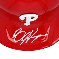 Bryce Harper Philadelphia Phillies Autographed Game-Used Red Batting Helmet from the 2025 MLB Season 