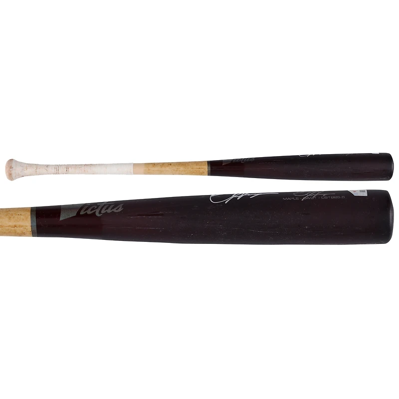 Bryce Harper Philadelphia Phillies Autographed Game-Used Tan/Wine Victus Bat from the 2025 MLB Season - HH98516160