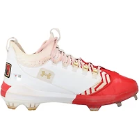 Crampons Under Armour blancs et rouges portés en match par Bryce Harper (Phillies de Philadelphie) lors de la saison 2025 de la MLB - HH98515039-40