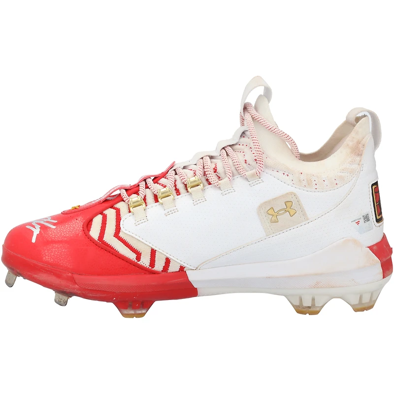 Bryce Harper Philadelphia Phillies Autographed Game-Used White/ Under Armour Cleats from the 2025 MLB Season