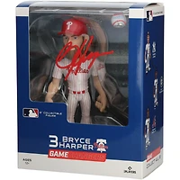Figurine en vinyle de 15 cm (6 pouces) autographiée par Bryce Harper, joueur des Phillies de Philadelphie (série GameChangers 1).