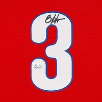 Maillot réplique Nike rouge autographié par Bryce Harper des Philadelphia Phillies
