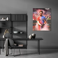 Bryce Harper Philadelphia Phillies Autographed Stretched 32" x 40" Embellished Canvas Giclee Print - Art by Jordan Spector - #1 of Limited Edition 4