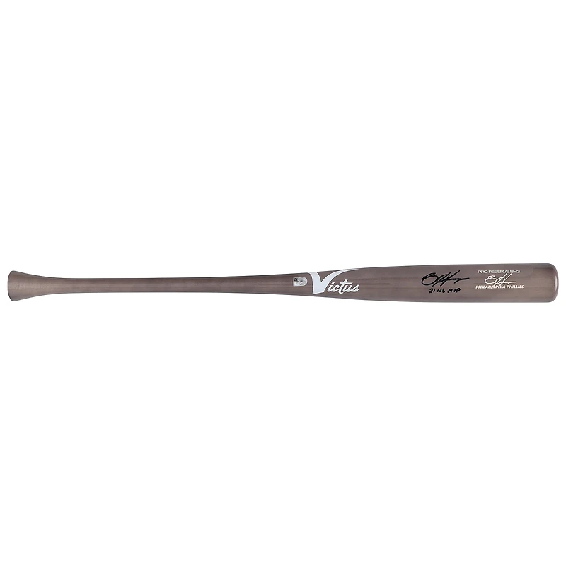 Bryce Harper Philadelphia Phillies Autographed Victus Game Model Bat with "21 NL MVP" Inscription