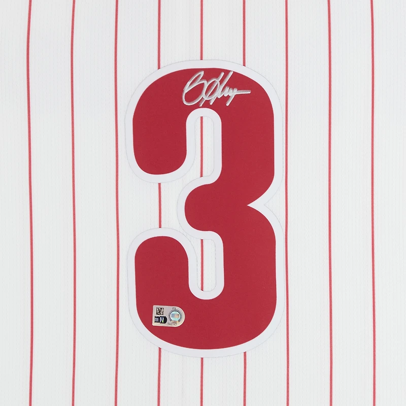 Maillot blanc Nike Limited autographié par Bryce Harper des Phillies de Philadelphie