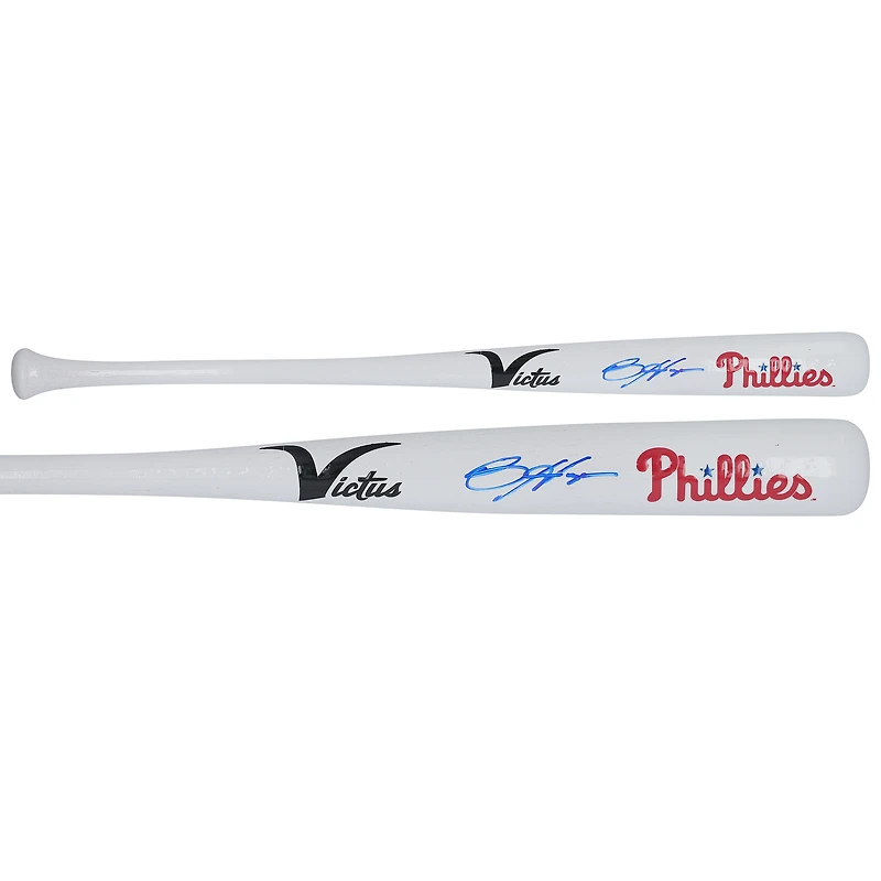 Bryce Harper Philadelphia Phillies Autographed White Victus Mini Bat
