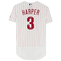 Bryce Harper White Philadelphia Phillies Autographed Nike Authentic Jersey with "21 NL MVP" Inscription
