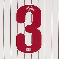 Maillot Nike authentique autographié par Bryce Harper White des Philadelphia Phillies