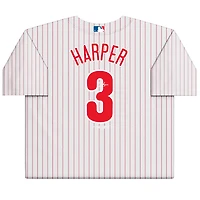 Maillot réplique Nike autographié par Bryce Harper White des Philadelphia Phillies avec l'inscription « 21 NL MVP »