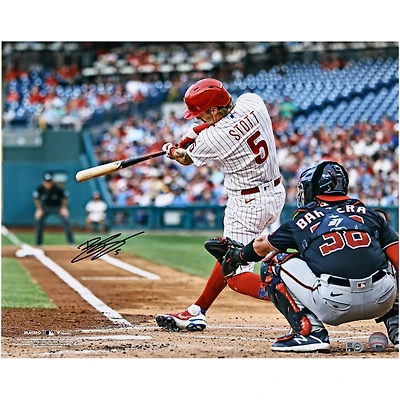 Bryson Stott Philadelphia Phillies Autographed 16" x 20" Hitting Spotlight Photograph