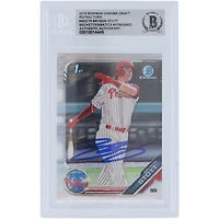 Bryson Stott Philadelphia Phillies Autographed 2019 Bowman Chrome Draft Refractors #BDC-79 Beckett Fanatics Witnessed Authenticated Card