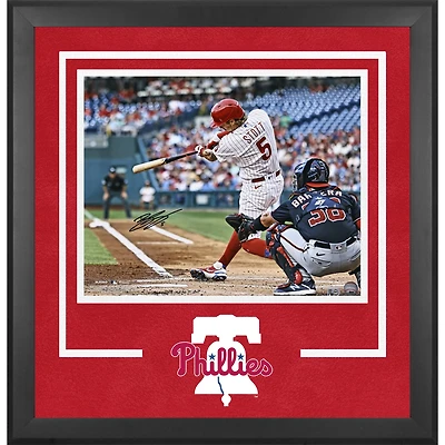 Photographie encadrée de luxe autographiée de Bryson Stott des Philadelphia Phillies 16" x 20"