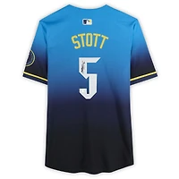 Maillot City Connect Limited bleu clair autographié par Bryson Stott des Phillies de Philadelphie